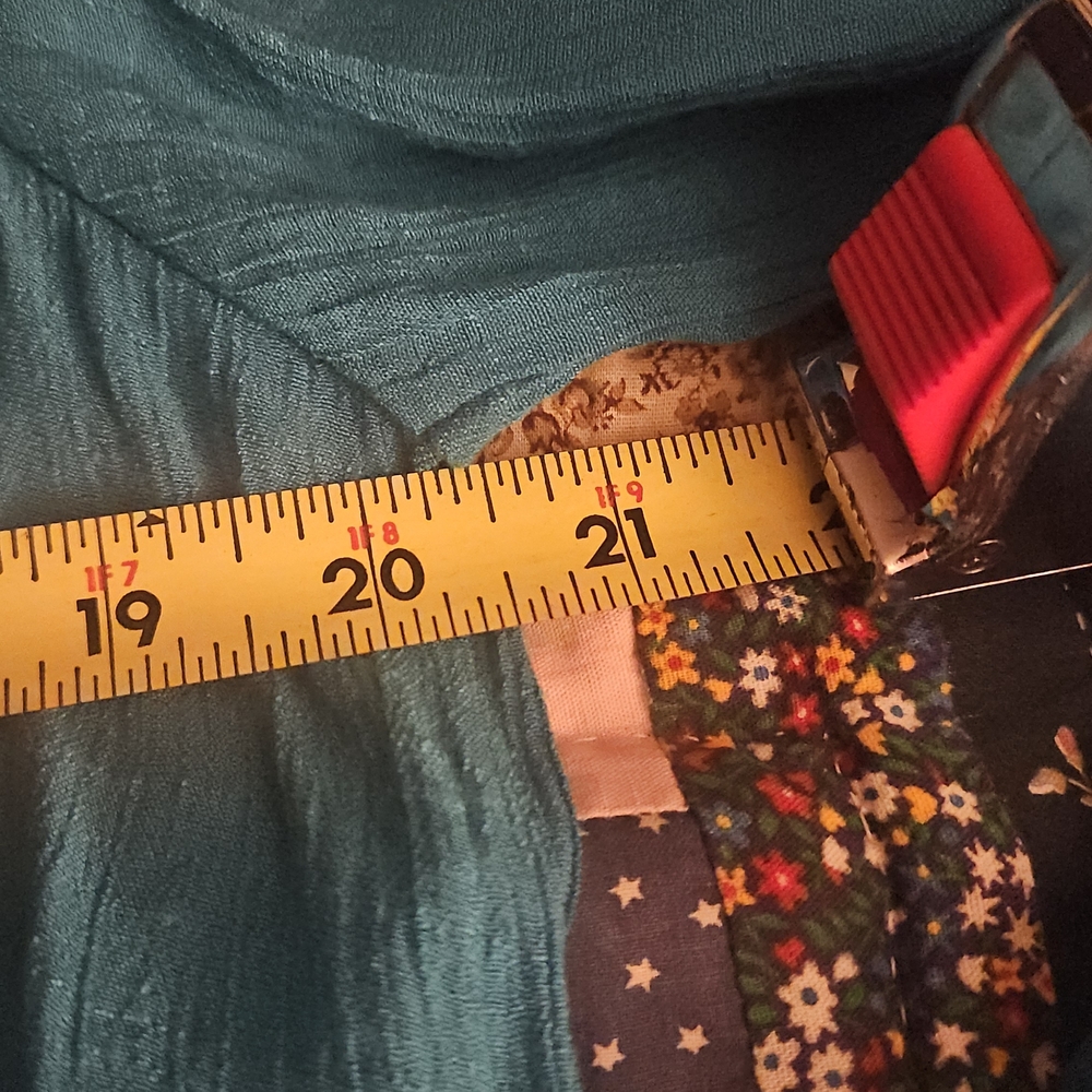 Counterparts Turquoise Gauze Blouse with Embroidered Accents - Picture 6 of 7